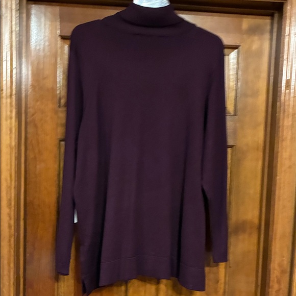 NWT 3X Calvin Klein Aubergine/Plum Turtleneck Sweater (ABBA) - Picture 10 of 16